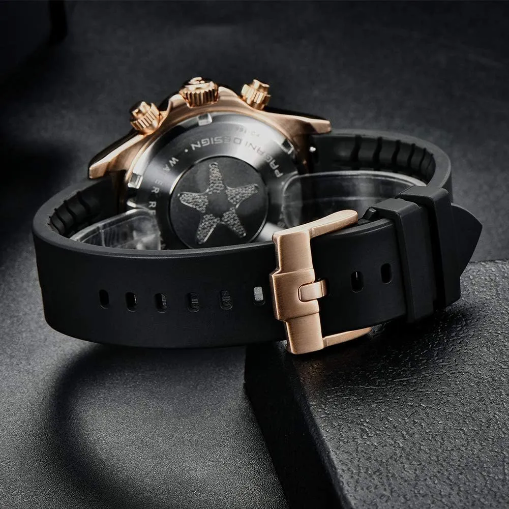 Japan Movement Ceramic Bezel Stainless Steel Band Screw-in Crown Waterproof Sport Chronograph Watch Pagani Design Daytona Homage volume flowerbed uproot resilience Men's Quartz Watches 