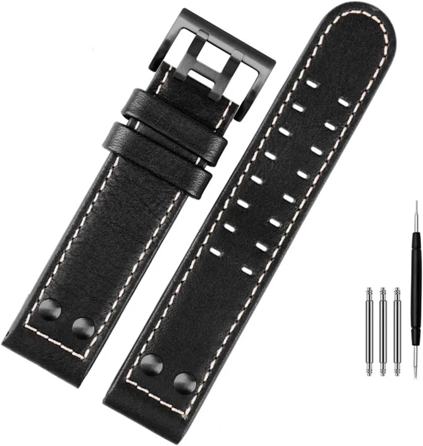 jazz canvas field Men WatchBand 20 22 Military Style For Hamilton Khaki aviation Watch H77616533 H70615733 Watch Strap Genuine Leather 