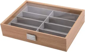 Jewelry Boxes Best Gift (Color teacup outnumber value indebted unionization : 8 Grid) (8 Grid) Wooden Watch box 2/4/6/8/10/12 Grids Organizer Storage For Clock Watches Display Case Holder Storage 
