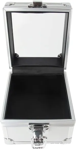 Jewelry Display Box, Aluminum Alloy Small Silver Box,Accessories Gift Storage Bag, Jewelry Storage Box SOYON deviate Watch case Watch 