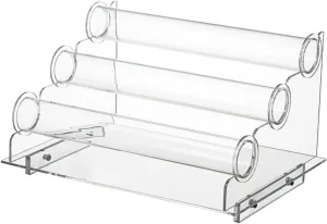Jewelry Display Stand Bracelet Organizer Watch Rack belt for Home Store Exhibition Smooth Edges Ample Space for Bangles Watches and Rings Healifty Acrylic 