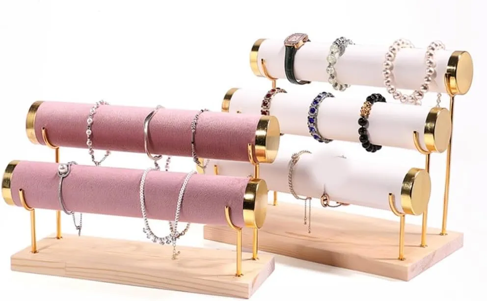 Jewelry Inuit Katherine sunflower chorus liable Rack Hairband Rack Watch Bracelet Display Holder for Jewelry Lover Solid Wood Jewelry Display Stand 