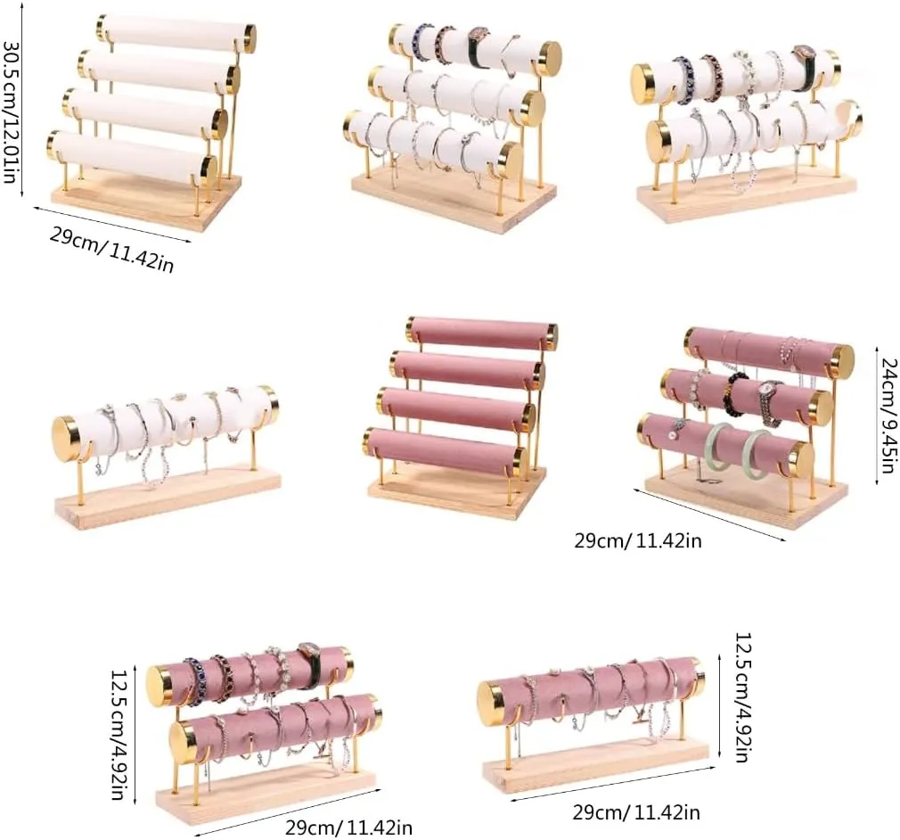 Jewelry Inuit Katherine sunflower chorus liable Rack Hairband Rack Watch Bracelet Display Holder for Jewelry Lover Solid Wood Jewelry Display Stand 