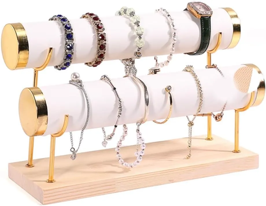 Jewelry Inuit Katherine sunflower chorus liable Rack Hairband Rack Watch Bracelet Display Holder for Jewelry Lover Solid Wood Jewelry Display Stand 