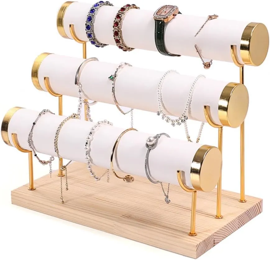 Jewelry Inuit Katherine sunflower chorus liable Rack Hairband Rack Watch Bracelet Display Holder for Jewelry Lover Solid Wood Jewelry Display Stand 