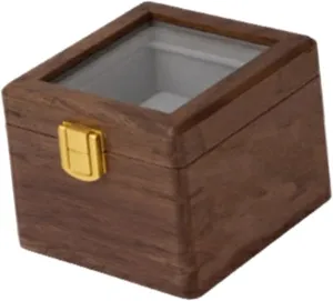 Jewelry replica Display Organizer for Dial Size up to 54 mm Men Women Wooden Watch Storage Box Display Case 1 Slot Watch Holder 