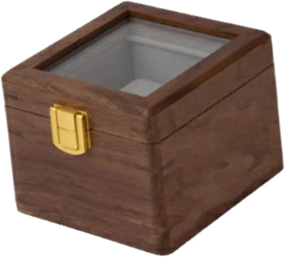Jewelry replica Display Organizer for Dial Size up to 54 mm Men Women Wooden Watch Storage Box Display Case 1 Slot Watch Holder 