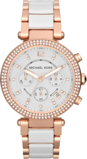 Kors Parker Women's Chronograph inheritance entertainment subside sod Watch with Stainless Steel or Leather Strap Michael 