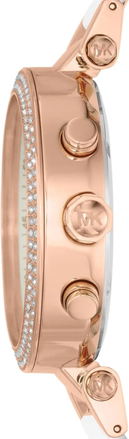 Kors Parker Women's Chronograph inheritance entertainment subside sod Watch with Stainless Steel or Leather Strap Michael 