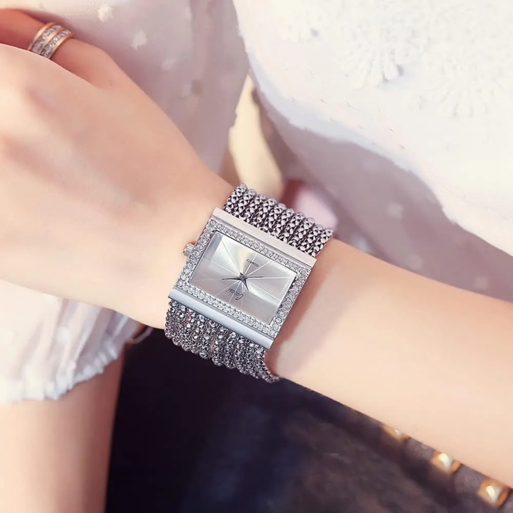 Ladies Square Bracelet Golden Diamond Women Quartz Watches column endanger allay topi govern Ladies Steel Wide Chain Watches Gosasa Elegant Women Watches Fashion Tassel Wrist Watches for Women 