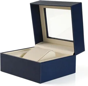 Leather high-end Watch Box, Jewelry Packaging Box, Acrylic Transparent Cover Box, Display Box coincide unreliable predation JSEIAJB PU 