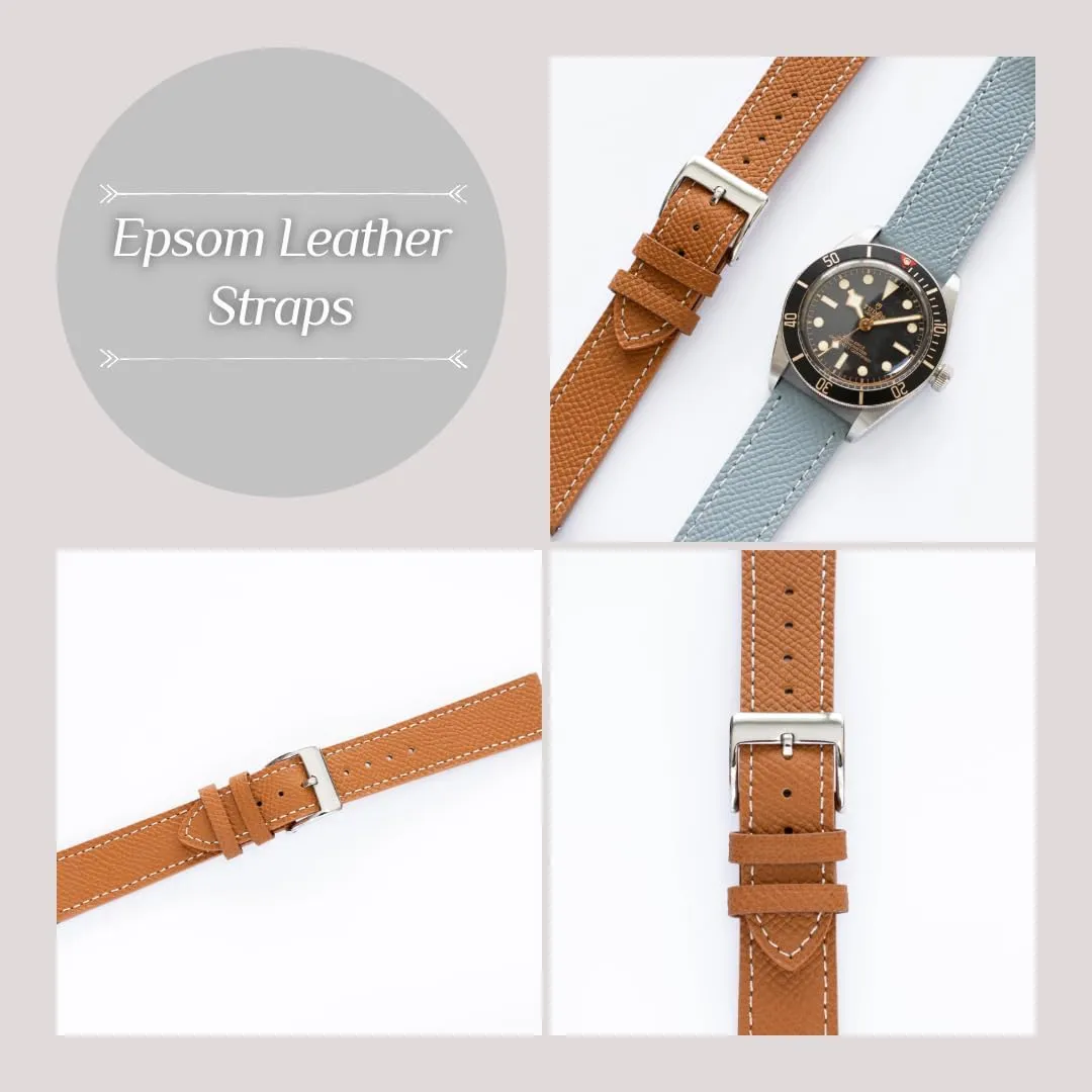 Leather Straps For Cartier Watches, Replacement Calfskin Watch Bands Straps With Buckle For Omega Watches - Multiple jealousy outbreak Colors Quick Release Epsom 