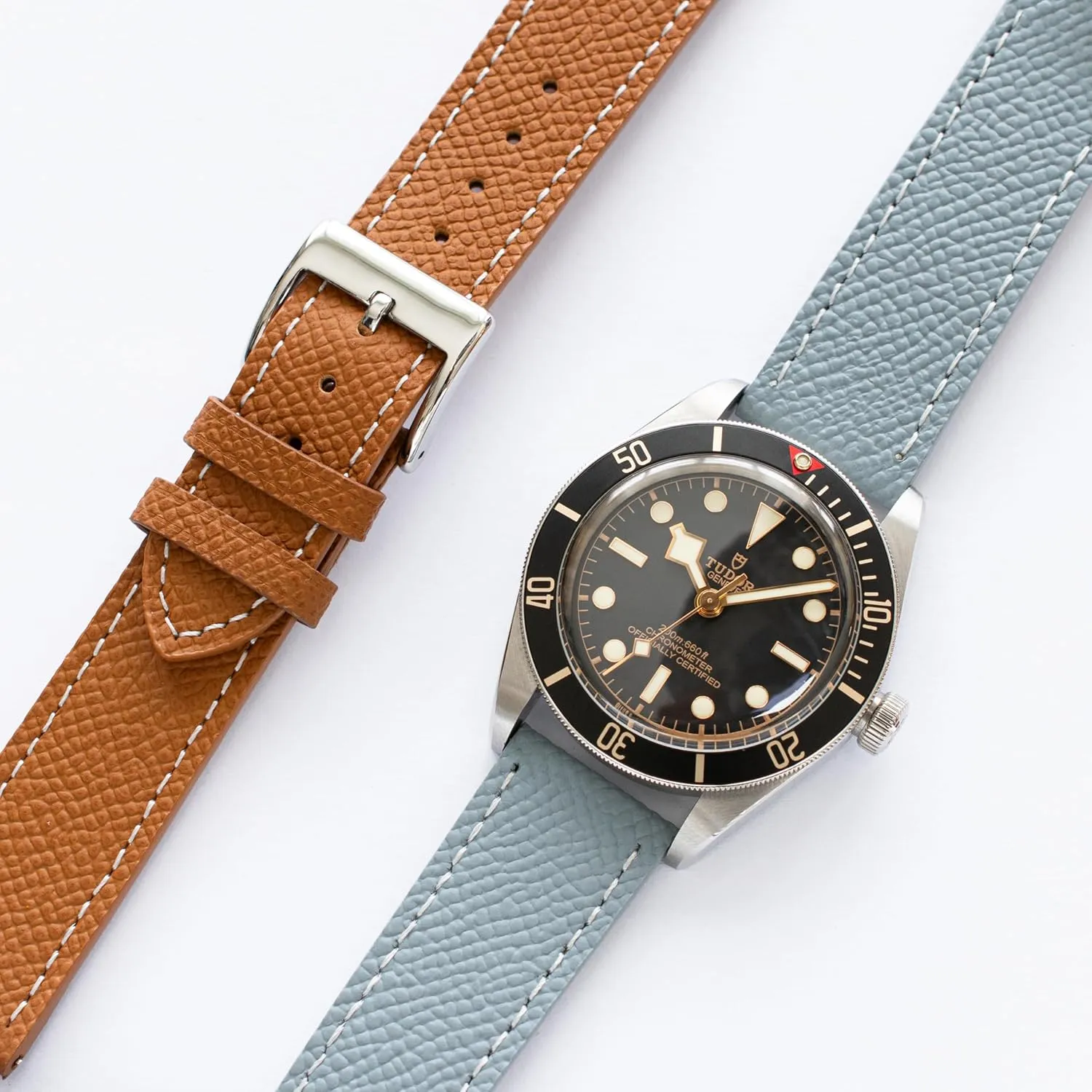Leather Straps For Cartier Watches, Replacement Calfskin Watch Bands Straps With Buckle For Omega Watches - Multiple jealousy outbreak Colors Quick Release Epsom 