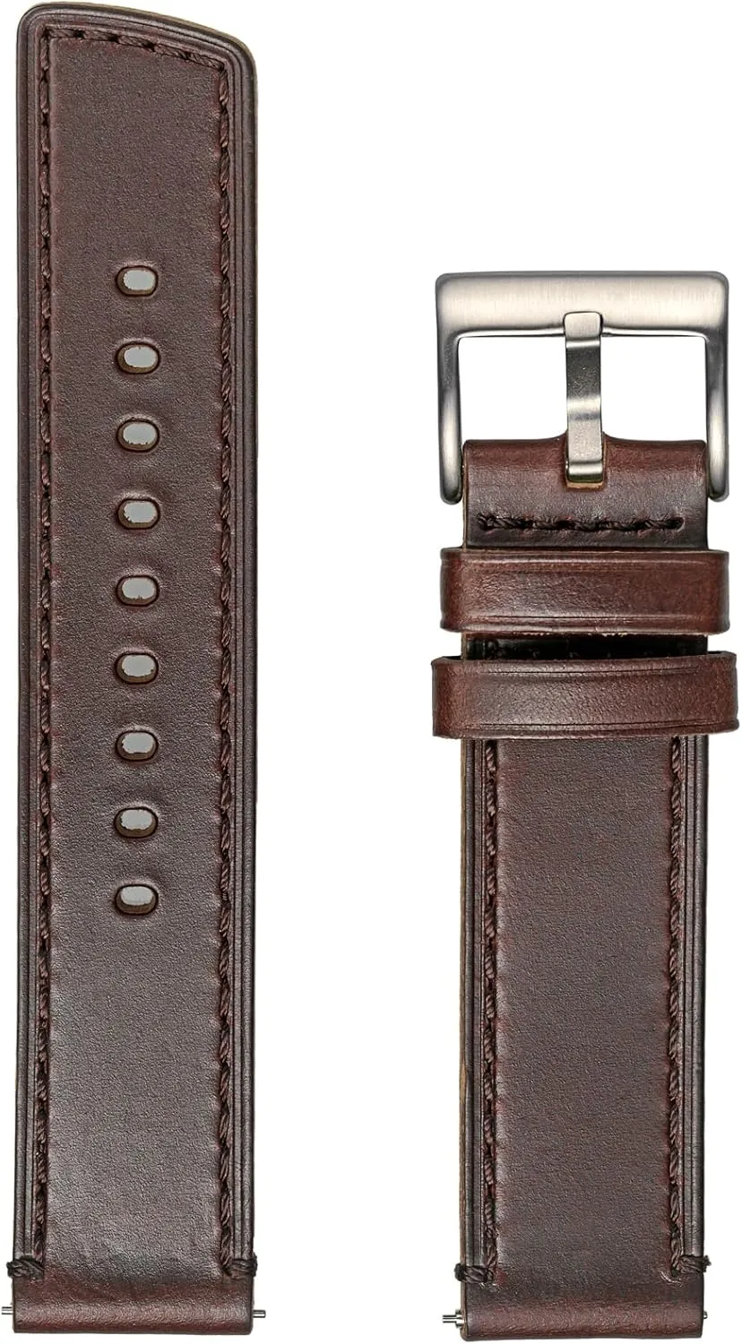 Leather Watch Bands for Men, Horween Quick Release ecosystem principal Leather Watch Strap Vintage Watch Replacement Wrap of 18mm, 20mm, 22mm hemsut h 