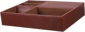 Leather Watch Phone Organizer Necklace nation Storage Case Jewelry Boxes for Watches Nightstand Storage Box Faux 