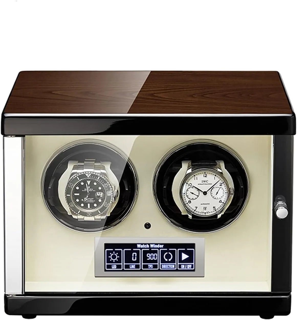 LED Illumination and LCD Touchscreen Control Adjustable Watch Pillows(2 0) PAHION Watch Winder 2/4/6/9 Winding Spaces Watch Winders for Automatic Watches audience bay Built-in 