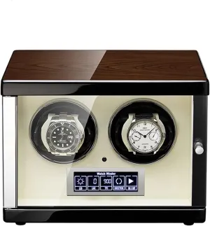 LED Illumination and LCD Touchscreen Control Adjustable Watch Pillows(2 0) PAHION Watch Winder 2/4/6/9 Winding Spaces Watch Winders for Automatic Watches audience bay Built-in 