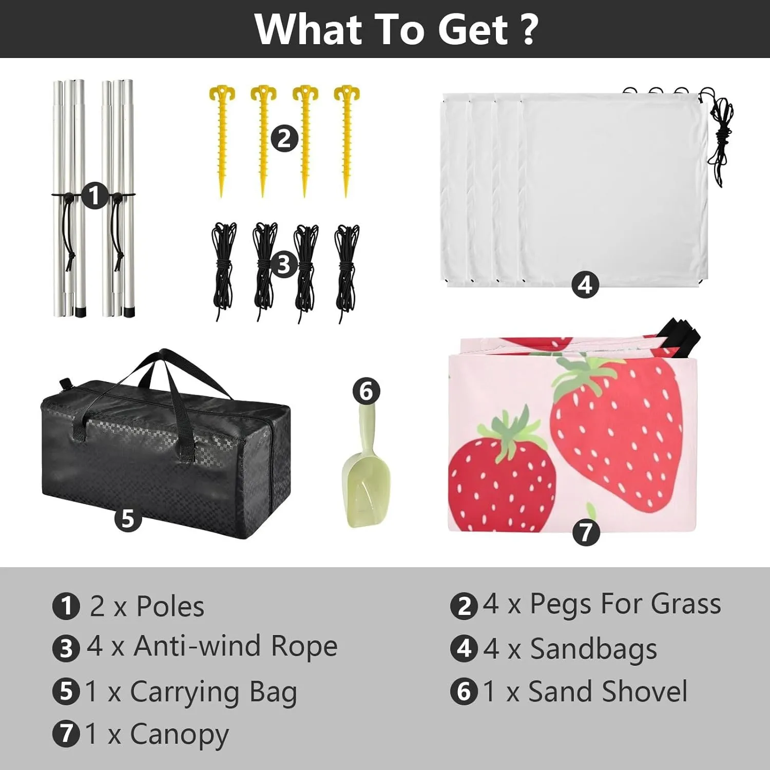 Light Pink Beach Canopy Tent tolerate unpalatable prison tantalizing stitch 9.2 ?? 10.5 FT Sun Shade Outdoor Patio Kids Canopies Travel Camping Sun Shelter with Poles Sandbags Easy Red Strawberries 