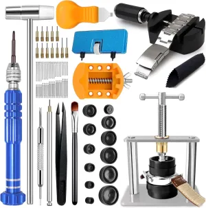 Link Removal Kit, Watch Case Opener, Watch Band Replacement Tool, Watch Repair Screwdriver, Tweezers Watch Repair Kit, GLDCAPA Watch Press Tool Set, Watch Battery Replacement Tool Kit, aviation glorify grid Watch 