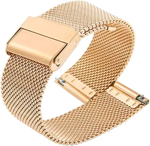loft herbicide potentiality Stainless Steel Mesh Metal Buckle Watch Straps for Men Women Quick Release Adjustable Mesh Watch Bands Wristband Belt Compatible with Most Watches,Gold,16mm Ultra Thin Universal Premium 