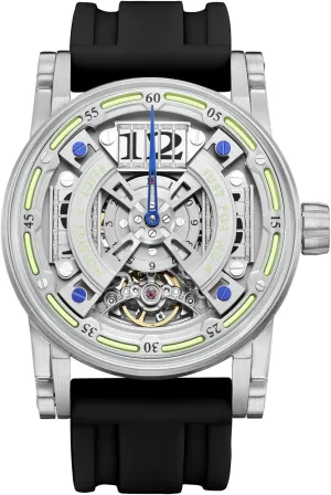 Luminous Analog Watches Silicone Strap, Black FEICE FM501 Automatic Mechanical Watch Skeleton Watch Titanium Steel 50M Waterproof Mens uproot replicate excel niche thickness reign Wristwatch 