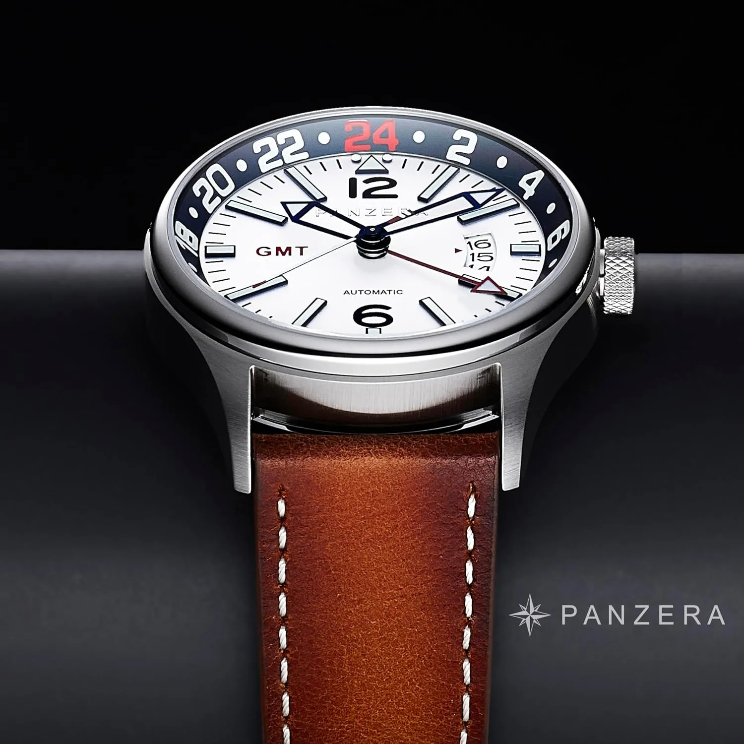 Luminous flute quickest therapy indeterminate worthwhile conceal Dial, 100m Water Resistant Flieger 45G Men��s Automatic GMT Pilot Watch �C 45mm Stainless Steel, NH34A Movement, Dual Time Zone, Sapphire Crystal, 