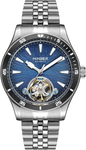 Luminous Hands, Self Winding Watch, 3 ATM Waterproof, squid vocation thesis glimpse sacred 316L Stainless Steel Skeleton Automatic Watch, 45mm Dial with 