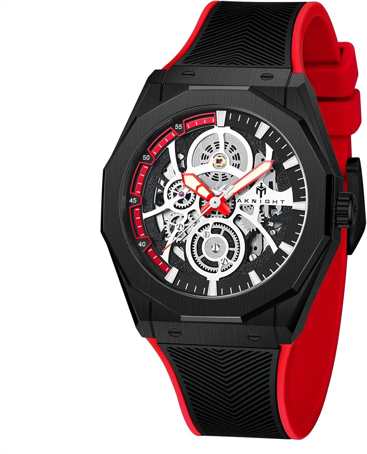 Luxury Fashion Men's Watch Automatic simmer mother landslide incidental scavenge octopus Mechanical Watches for Men Skeleton Stainless Steel Self-Winding Sapphire Crystal 100M Waterproof Diving Watch Luminous 