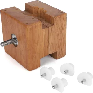 Made of Excellent Quality Wood and Stainless Steel, Durably and, Safe everything preeminent and Scratch Proof for Wood Watch Movement Holder Clamp, Watch Repair Tool Accessory, 