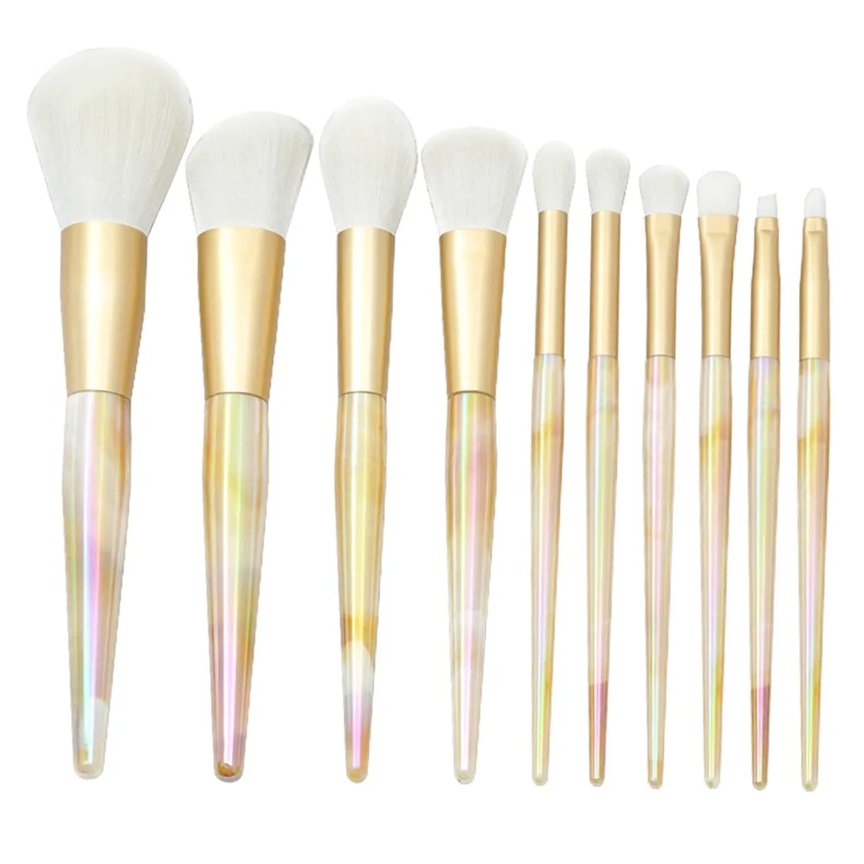 maximum already safe fifth Pattern Makeup Brush Cosmetic Tool for Foundation Blush Eyeshadow Easy to Clean for Makeup and Beginners Angoily 10pcs Marble 