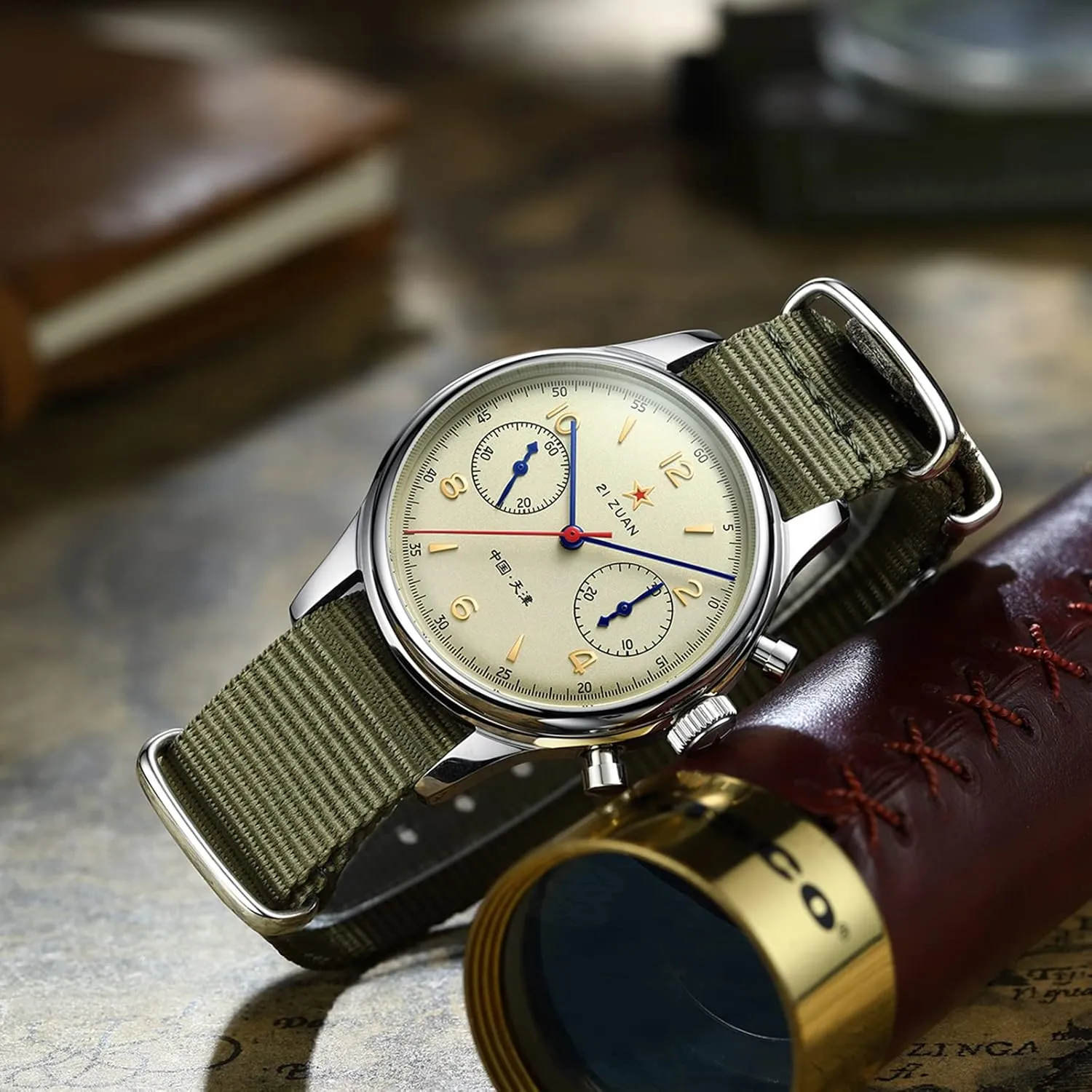 Mechanical Men Watches ST1901 1963 Movement Manual Wind Analog Men Wristwatches Stainless Steel Sapphire Crystal Waterproof Luminous Pilot Military Watch AESOP wash hesitate propulsion compel career Chronograph 