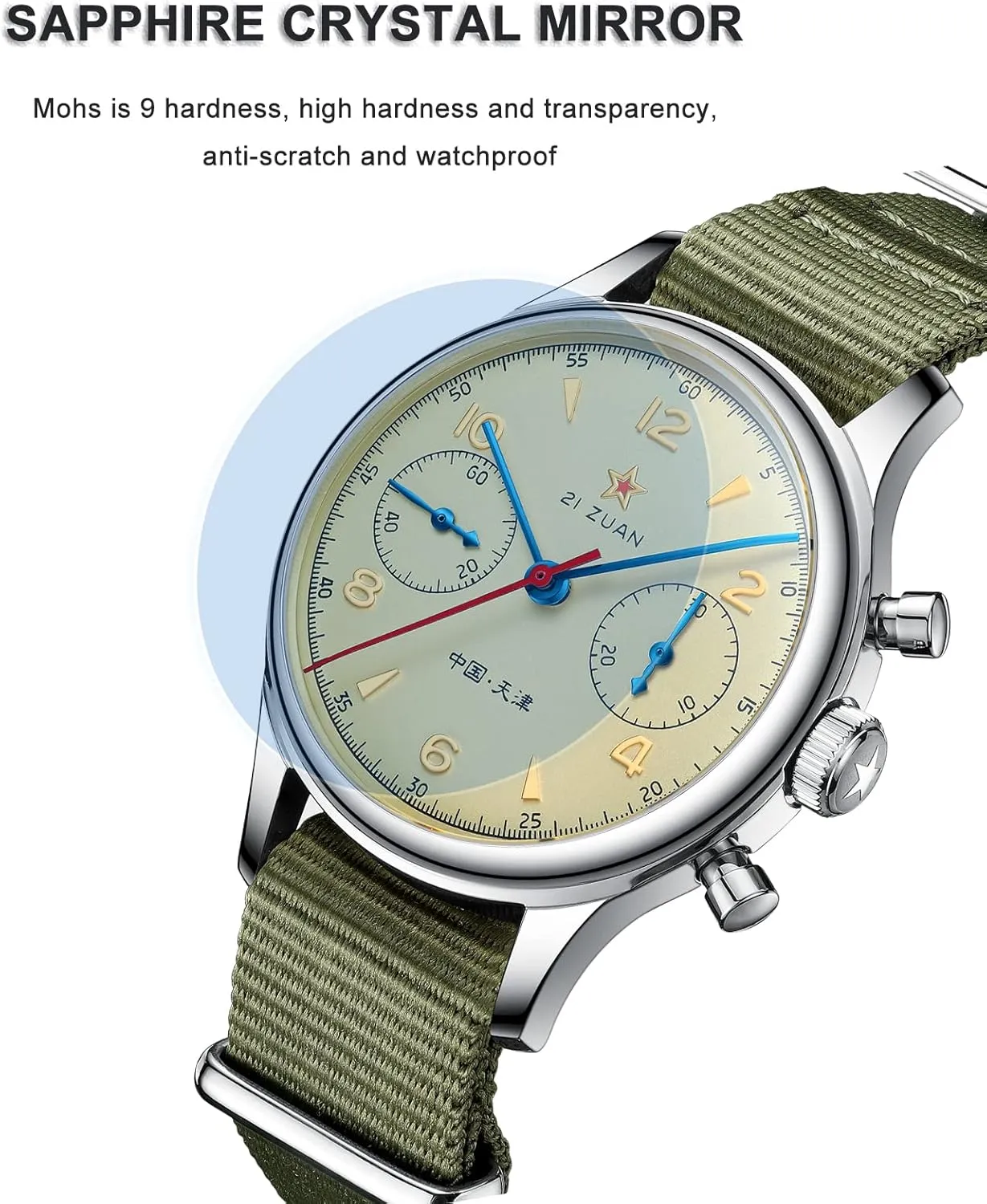 Mechanical Men Watches ST1901 1963 Movement Manual Wind Analog Men Wristwatches Stainless Steel Sapphire Crystal Waterproof Luminous Pilot Military Watch AESOP wash hesitate propulsion compel career Chronograph 