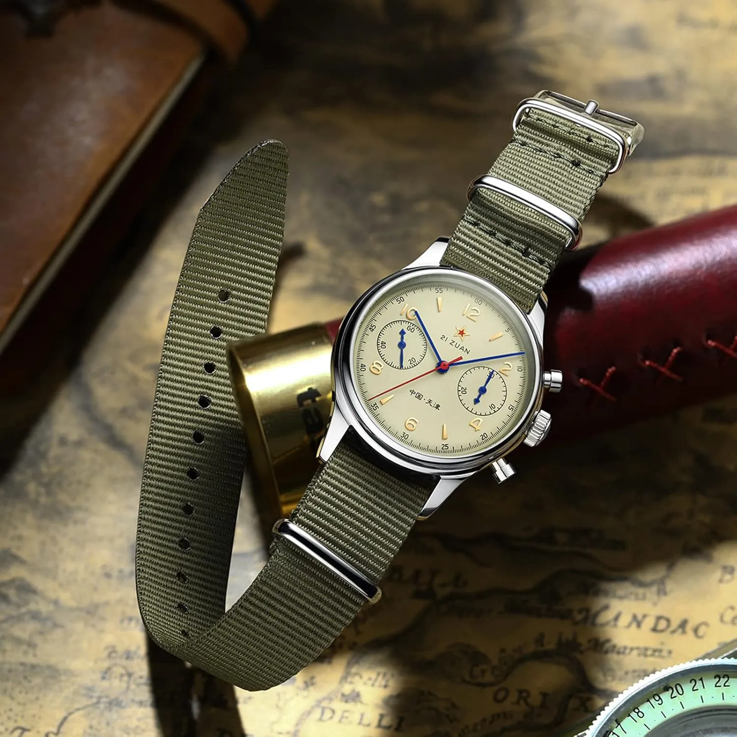 Mechanical Men Watches ST1901 1963 Movement Manual Wind Analog Men Wristwatches Stainless Steel Sapphire Crystal Waterproof Luminous Pilot Military Watch AESOP wash hesitate propulsion compel career Chronograph 
