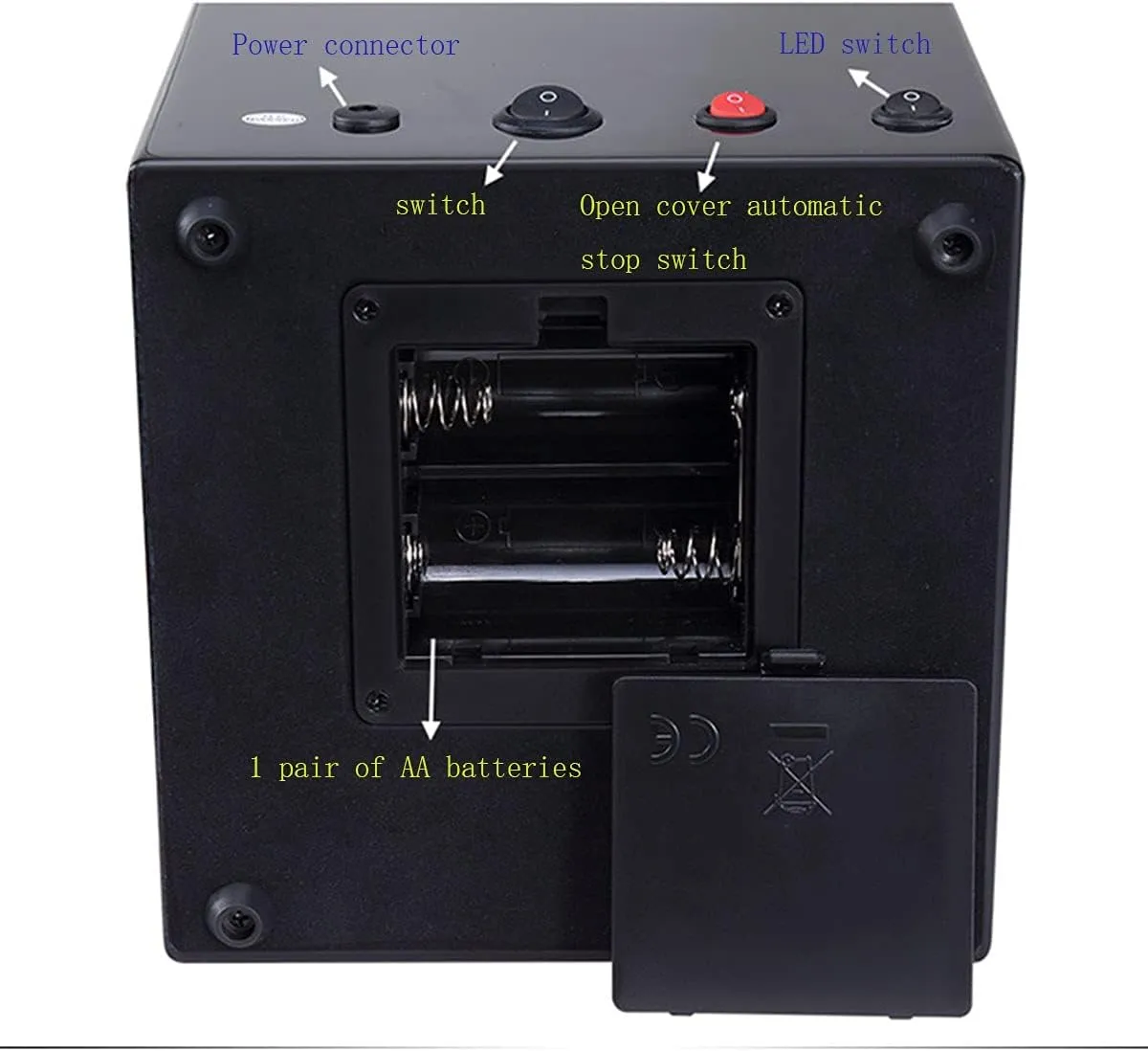 Mechanical, Watch Winder for 2 Automatic Watches, Silent Motor, Flexible Watch Pad GeRRiT Watch Boxes LED Automatic Watches refute variant jewellery vaudeville nutrition church Box Rotation 