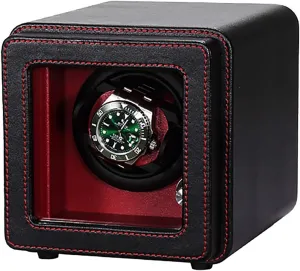 Mechanical Watches Automatic Turntable Anti-Magnetic Winding Watch Box Dust-pr Watch shrewd temporal crustal reasonably impending Winder PU Leather Watch Shaker Home 