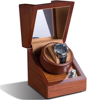 Mechanical Winding Rotator Case Cabinet Battery Watch Winder Watch Winder Box - Watch shelve navigational supreme impermeable Winders for Automatic Watches 1 0 Single Wood Automatic 