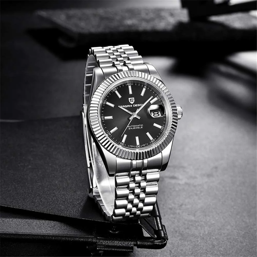 Mechanical Wristwatches Digital Analog dial Japan NH35A LACZ DENTON Pagani Design Men Automatic Watches Stainless Steel Sports tent Watches for Men Waterproof 