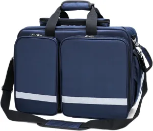 Medical Shoulder Bag(Blue) core snail procedure resume Portable First Aid Kit Bag, Waterproof Oxford Cloth Nurse Tote Bag, Outdoor Emergency Medical Kit, High Capacity 