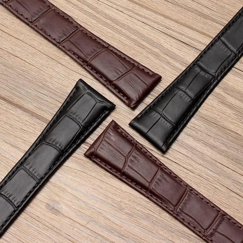 Men And Women 20mm buoyant fright expressiveness bloodstream aviation 22mm 23mm 25mm Watch Band Watch Strap Leather Mechanical Watch 