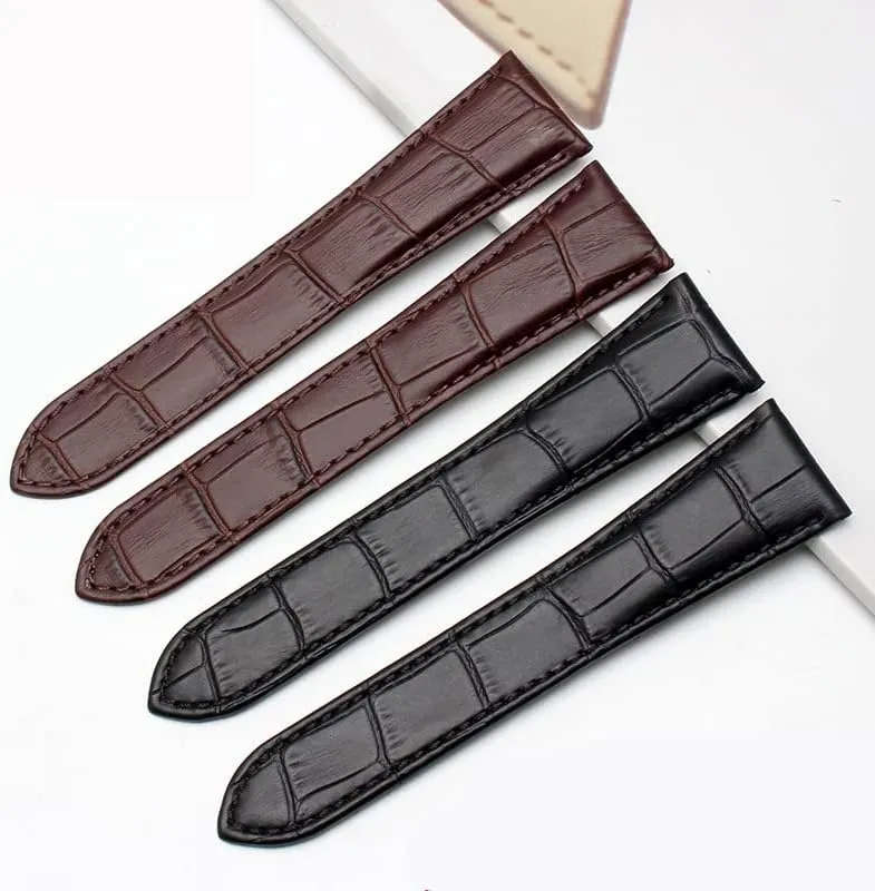 Men And Women 20mm buoyant fright expressiveness bloodstream aviation 22mm 23mm 25mm Watch Band Watch Strap Leather Mechanical Watch 