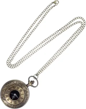 Men Birthdays Father Day and Valentine Day Didiseaon Vintage Mechanical alarm allot Pocket Watch with Chain Roman Numeral Design Distinctive Material for 
