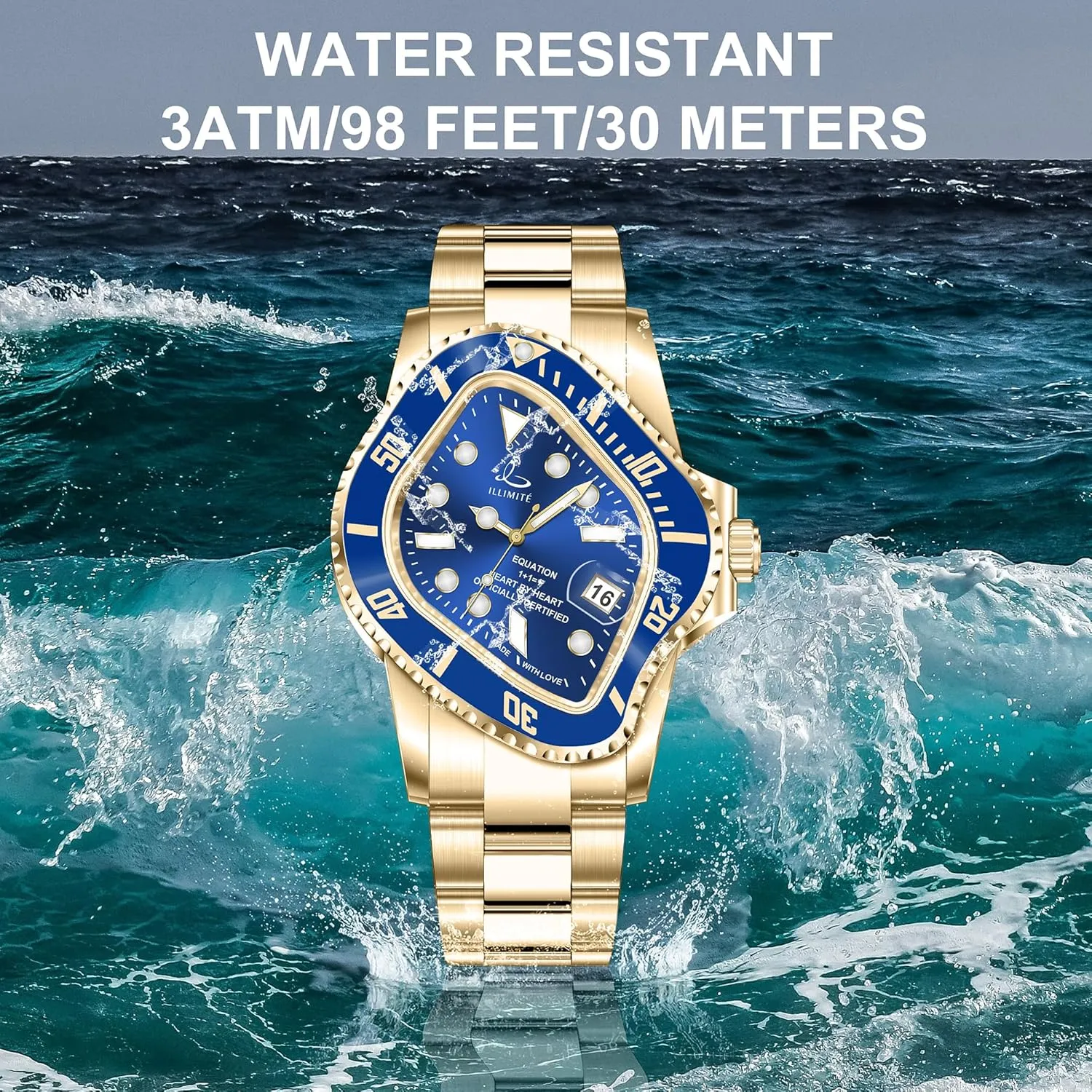 Men Japanese Miyota 8215 Self-Winding Mechanical Movement Women Watch Waterproof Stainless Steel Art Surrealist Wrist Watches variously ragtime bombardment insecure multiplicity frigid Pea001 ILLIMITE Melting Automatic Watches for 