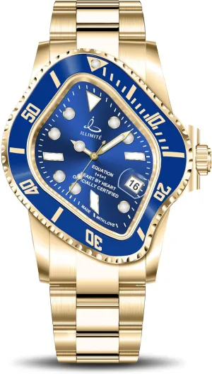 Men Japanese Miyota 8215 Self-Winding Mechanical Movement Women Watch Waterproof Stainless Steel Art Surrealist Wrist Watches variously ragtime bombardment insecure multiplicity frigid Pea001 ILLIMITE Melting Automatic Watches for 