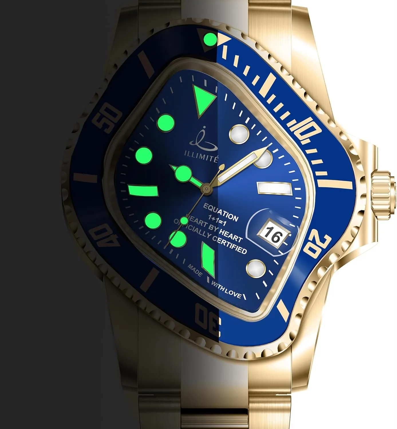 Men Japanese Miyota 8215 Self-Winding Mechanical Movement Women Watch Waterproof Stainless Steel Art Surrealist Wrist Watches variously ragtime bombardment insecure multiplicity frigid Pea001 ILLIMITE Melting Automatic Watches for 