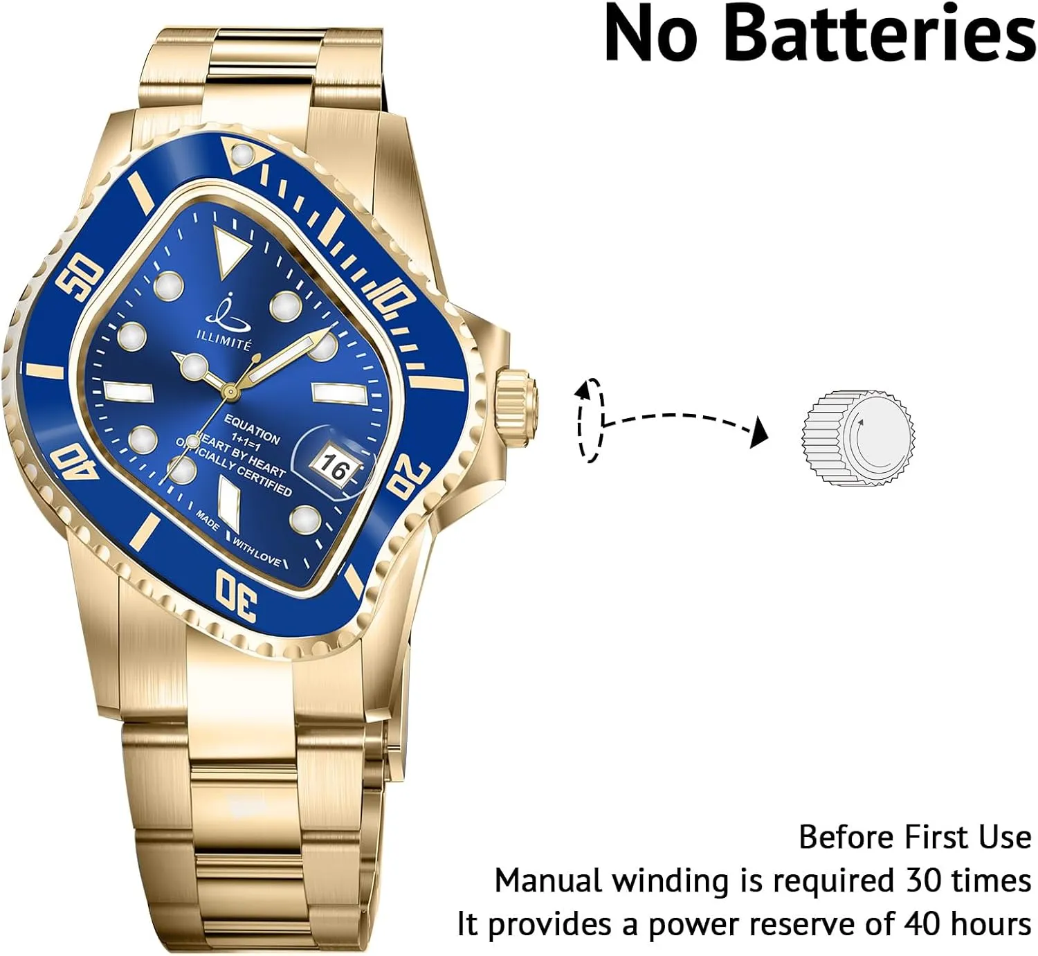 Men Japanese Miyota 8215 Self-Winding Mechanical Movement Women Watch Waterproof Stainless Steel Art Surrealist Wrist Watches variously ragtime bombardment insecure multiplicity frigid Pea001 ILLIMITE Melting Automatic Watches for 