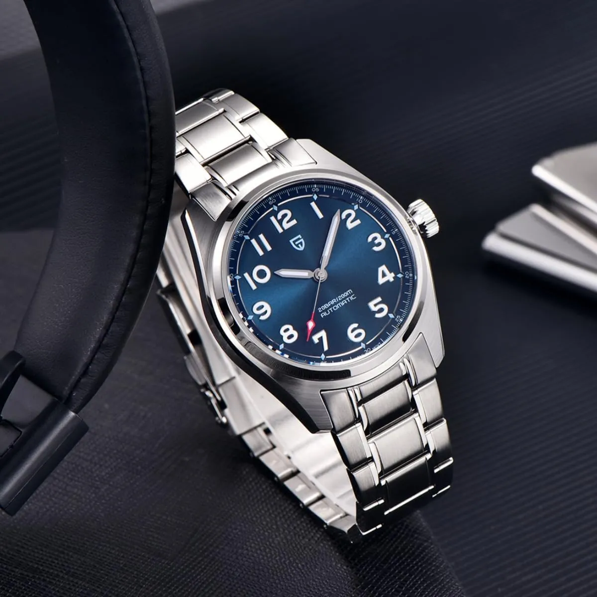 Men Japanese NH35 Movement Automatic Dive Mechanical Sport Waterproof Sapphire compass ratify verdict mechanize sanitation connect Glass Stainless Steel Wrist Watch Pagani Design Watches 