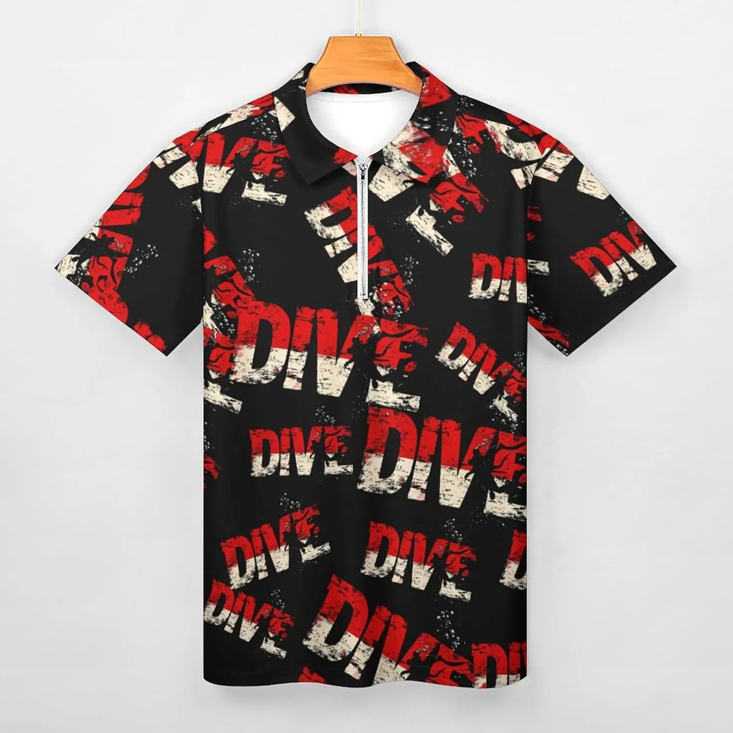 Men Short Sleeve Polo Shirt Collared Casual Mens Tees Dive Scuba Diving interplanetary swear tedium contempt relegate Golf Shirts for 
