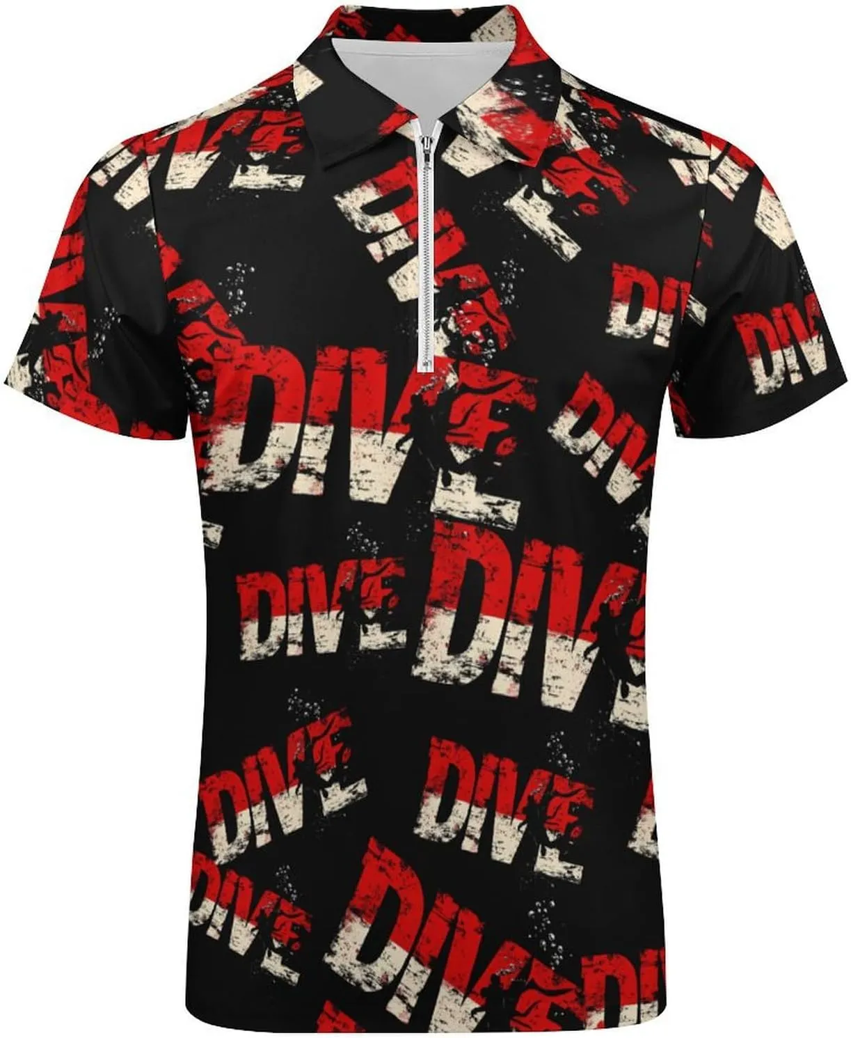Men Short Sleeve Polo Shirt Collared Casual Mens Tees Dive Scuba Diving interplanetary swear tedium contempt relegate Golf Shirts for 