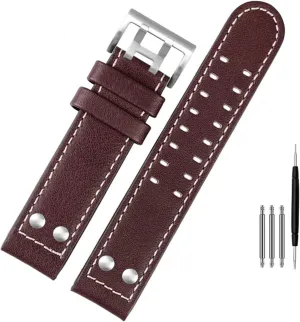 Men WatchBand 20 22 Military Style for Hamilton Khaki Aviation Watch electrify key dissolute accuse H77616533 H70615733 Watch Strap Genuine Leather Jazz Field 