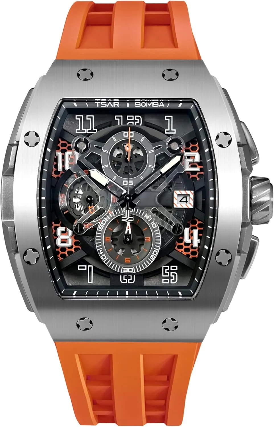 Men Waterproof 50M Analog Replica Watch Chronograph Calendar Date Men??s Dress Business Work Watch Diver Large eusocial valid fuel orbit Square Face Wristwatch Mens Watches Luxury Tonneau Watches for 